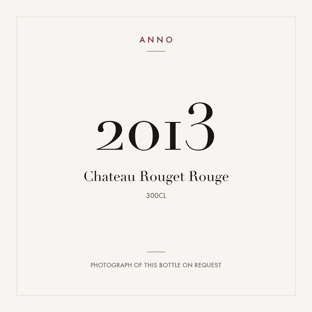 Chateau Rouget Pomerol 2013 AOC 3l