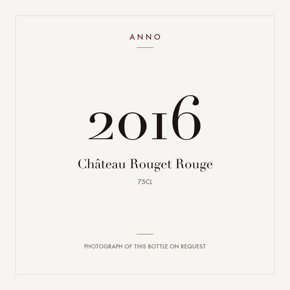 Chateau Rouget Pomerol 2016 AOC 0,75l