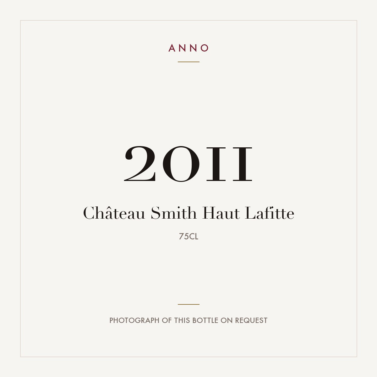 Chateau Smith Haut Lafitte Pessac-Leognan 2011 AOC 0,75l
