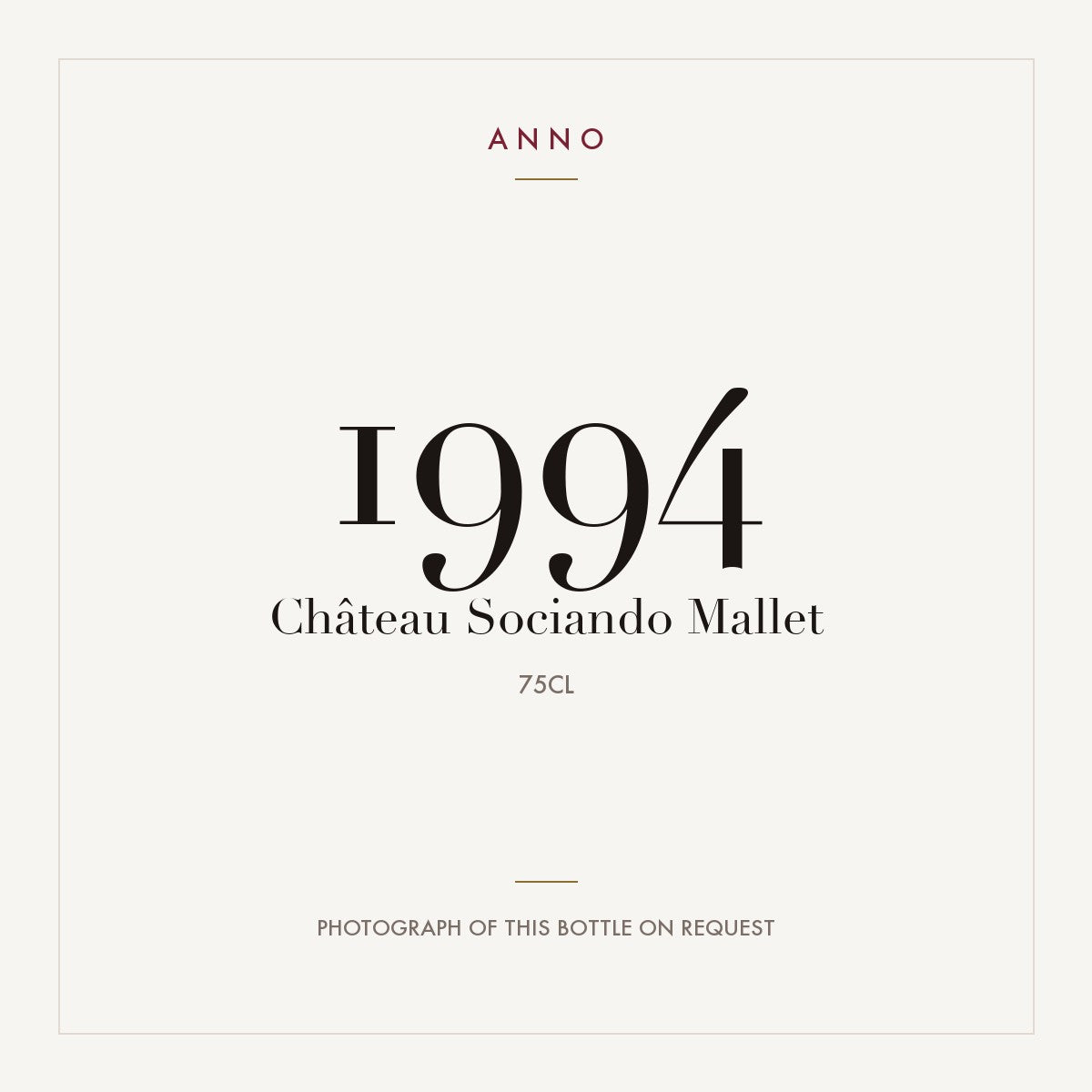 Chateau Sociando-Mallet Haut-Medoc 1994 AOC 0,75l