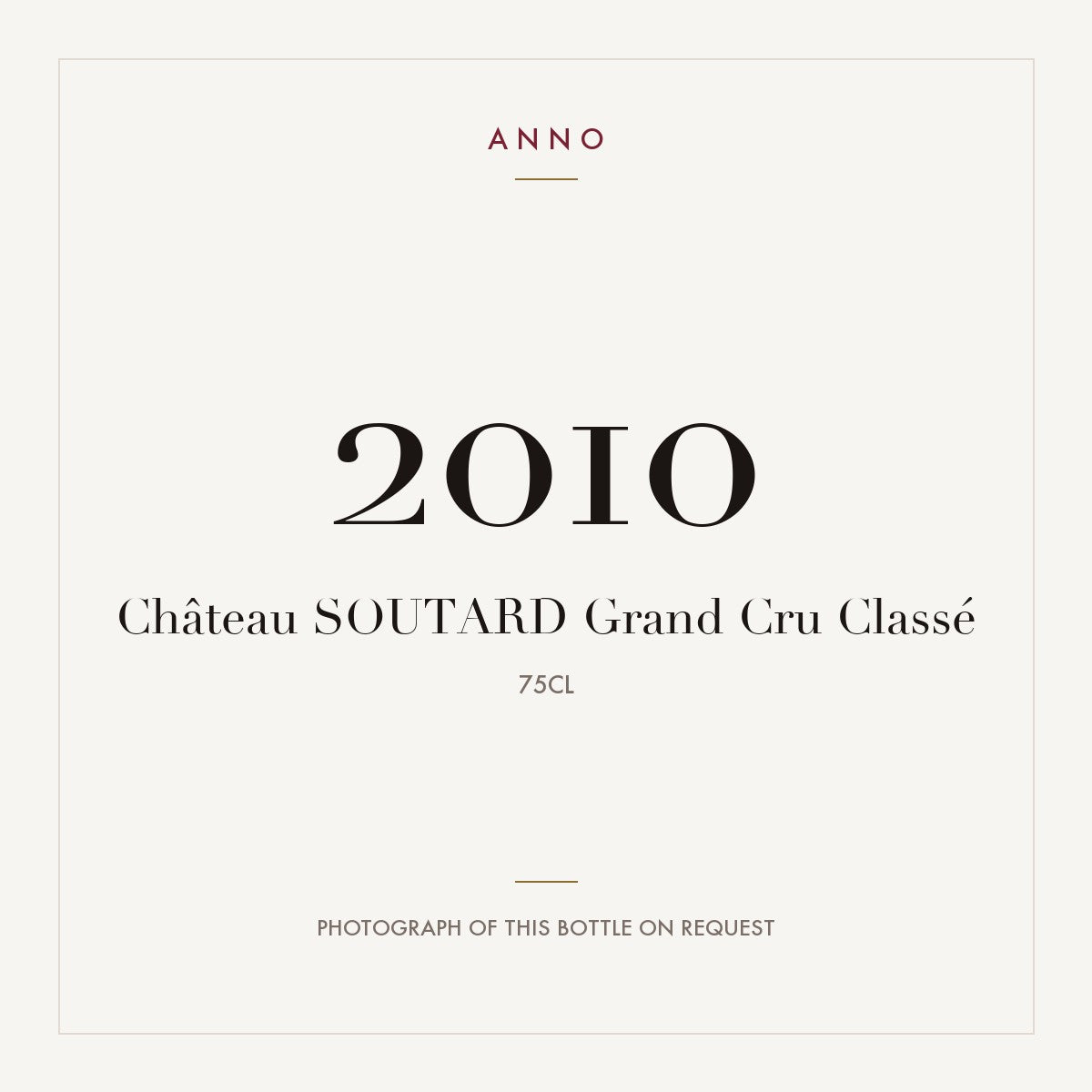 Chateau Soutard Saint-Emilion 2010 AOC 0,75l