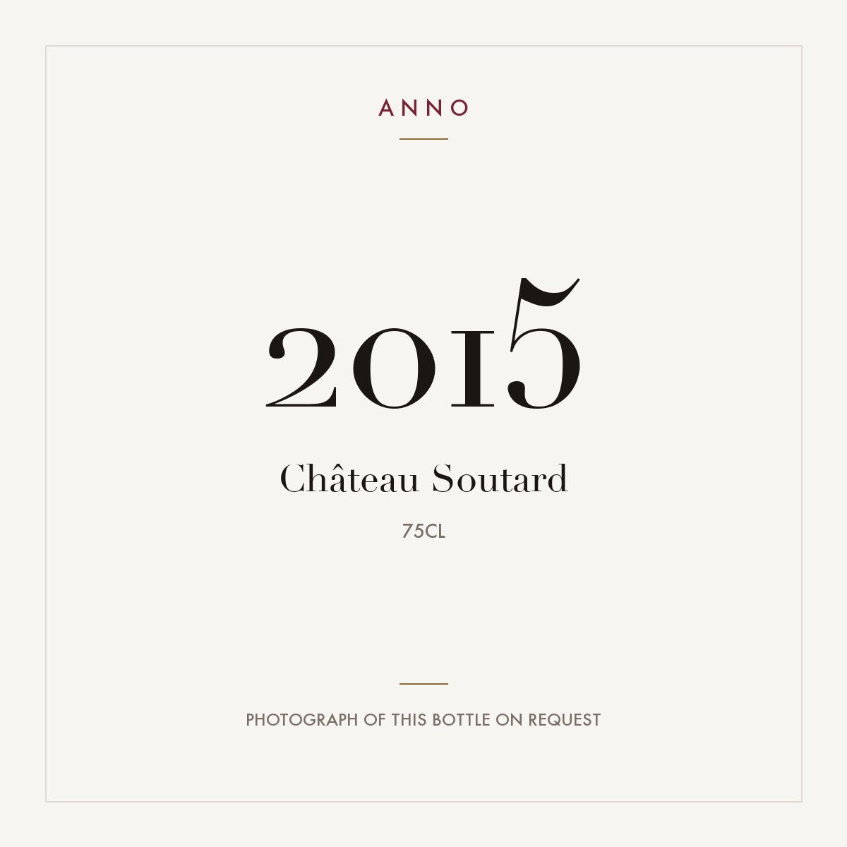 Chateau Soutard Saint-Emilion Grand Cru 2015 AOC 0,75l