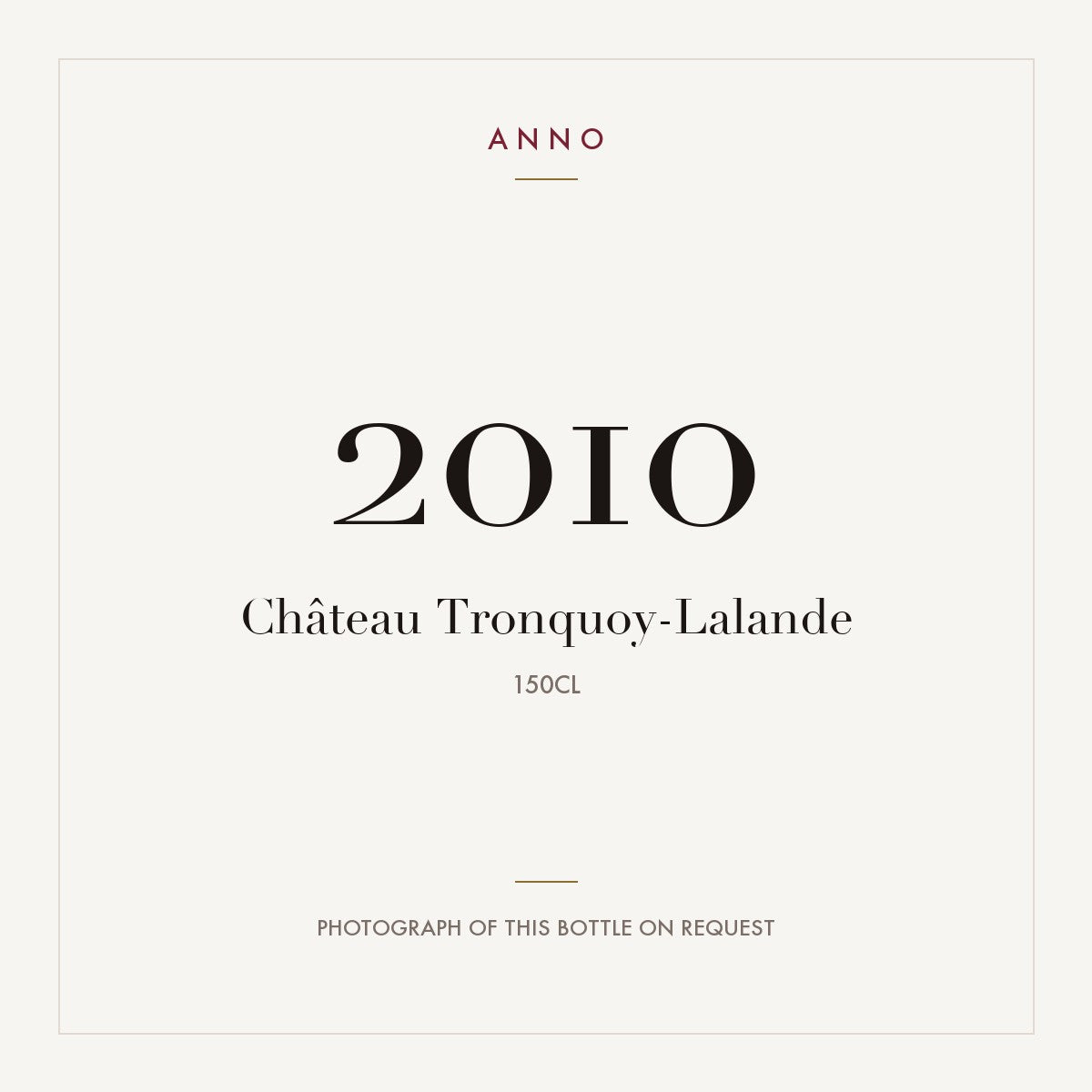 Chateau Tronquoy-Lalande Saint-Estephe 2010 AOC 1,5l