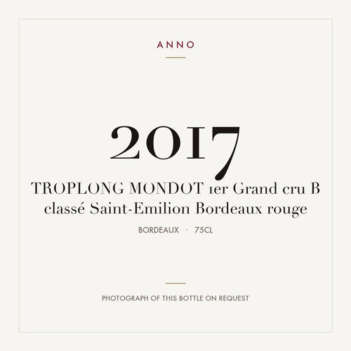 Chateau Troplong Mondot Saint-Emilion 2017 AOC 0,75l