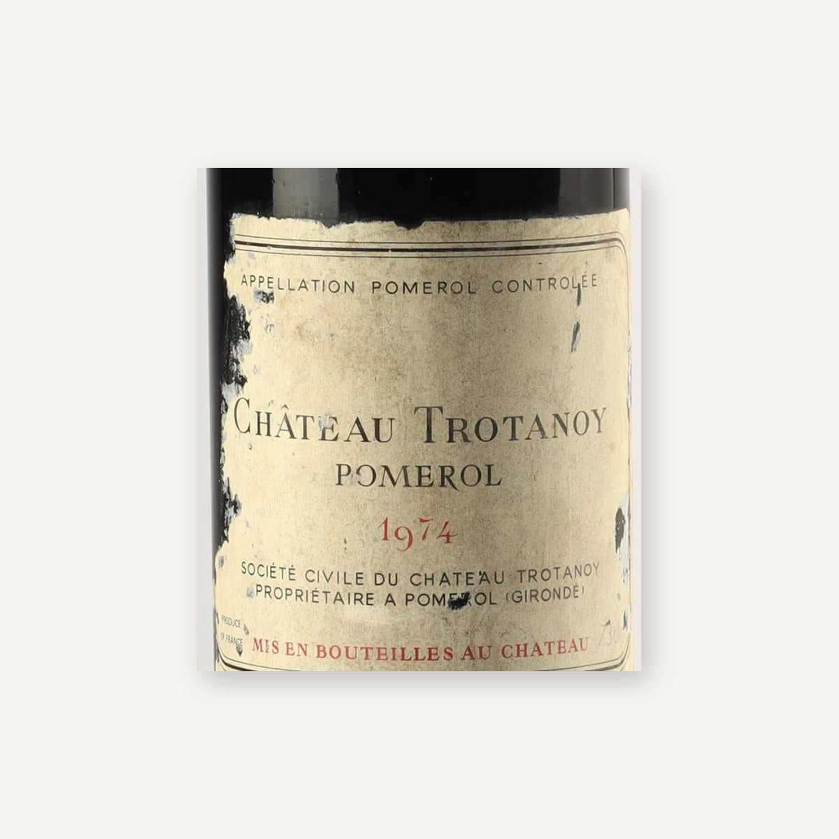 Chateau Trotanoy Pomerol 1974 AOC 0,75l