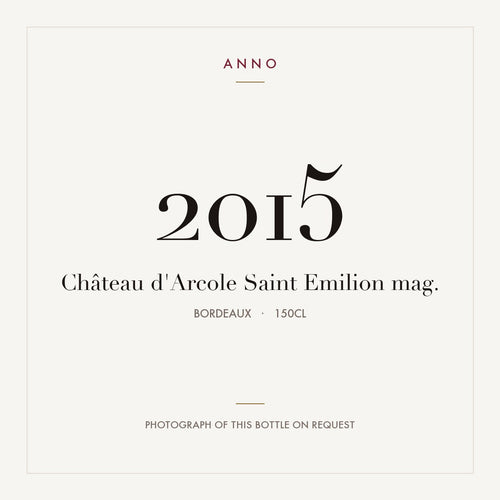 Chateau d'Arcole Saint-Emilion 2015 AOC 1,5l