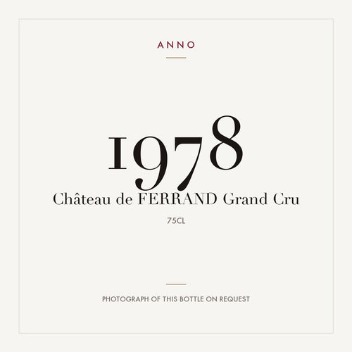 Chateau de Ferrand Saint-Emilion Grand Cru 1978 AOC 0,75l