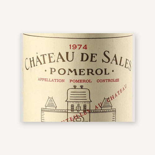Chateau de Sales Pomerol 1974 AOC 0,75l