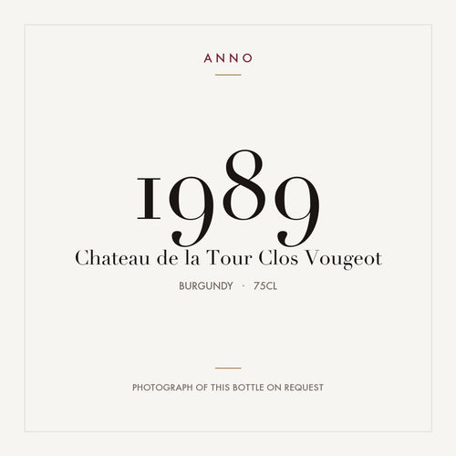 Chateau de la Tour Clos Vougeot 1989 0,75l