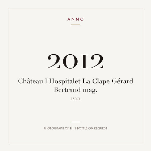 Chateau l'Hospitalet La Clape 2012 AOC 1,5l