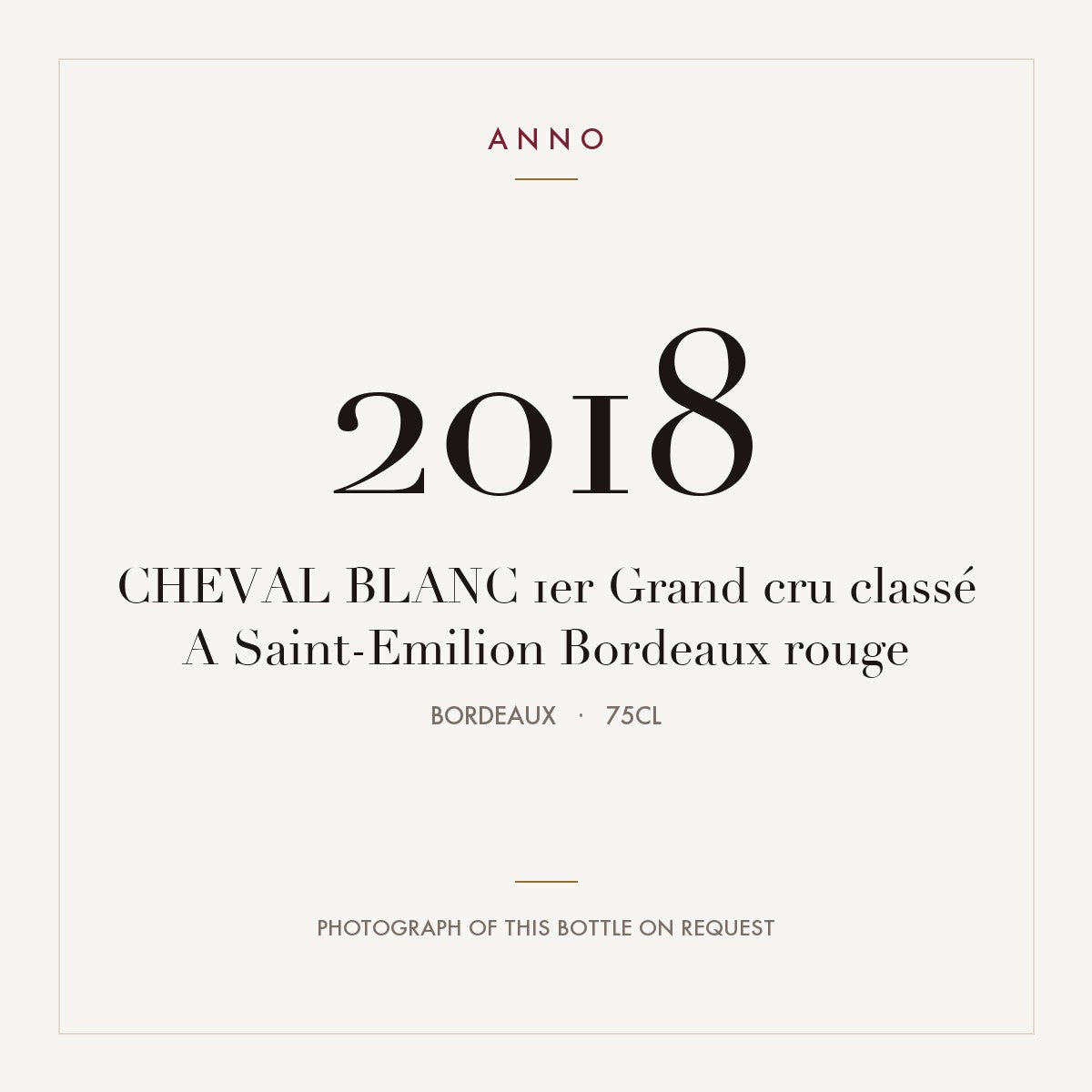 Cheval Blanc Saint-Emilion 2018 AOC 0,75l