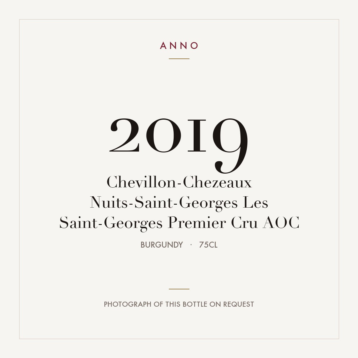 Chevillon-Chezeaux Nuits-Saint-Georges Premier Cru Les Saint-Georges 2019 AOC 0,75l