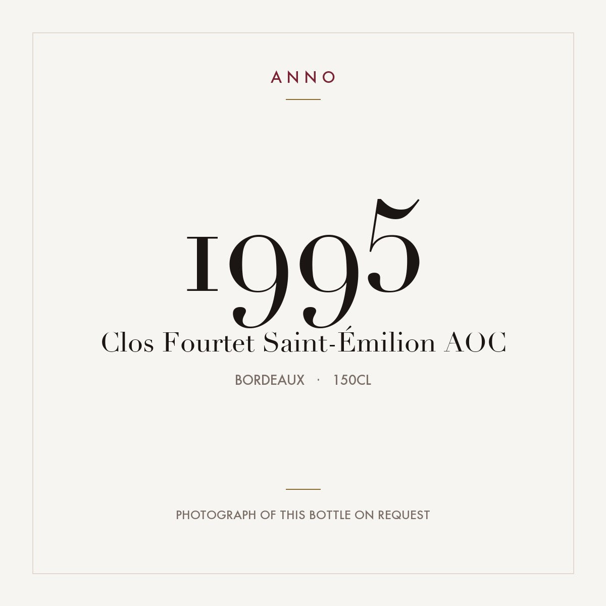 Clos Fourtet Saint-Emilion 1995 AOC 1,5l