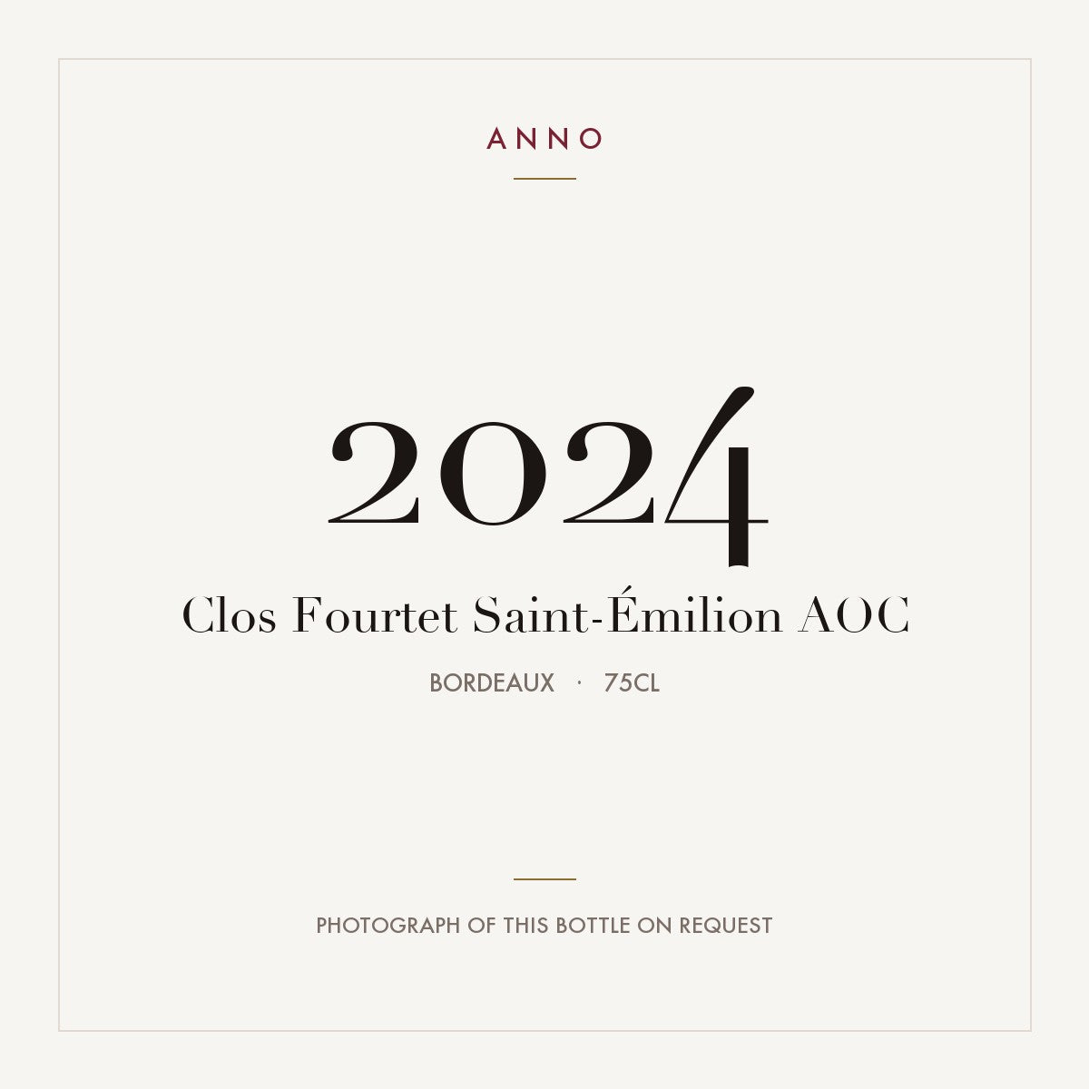 Clos Fourtet Saint-Emilion 2024 AOC 0,75l