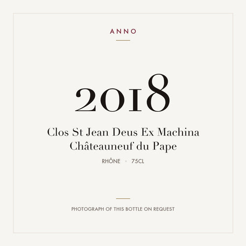 Clos Saint Jean Chateauneuf-du-Pape Deus Ex Machina 2018 AOC 0,75l