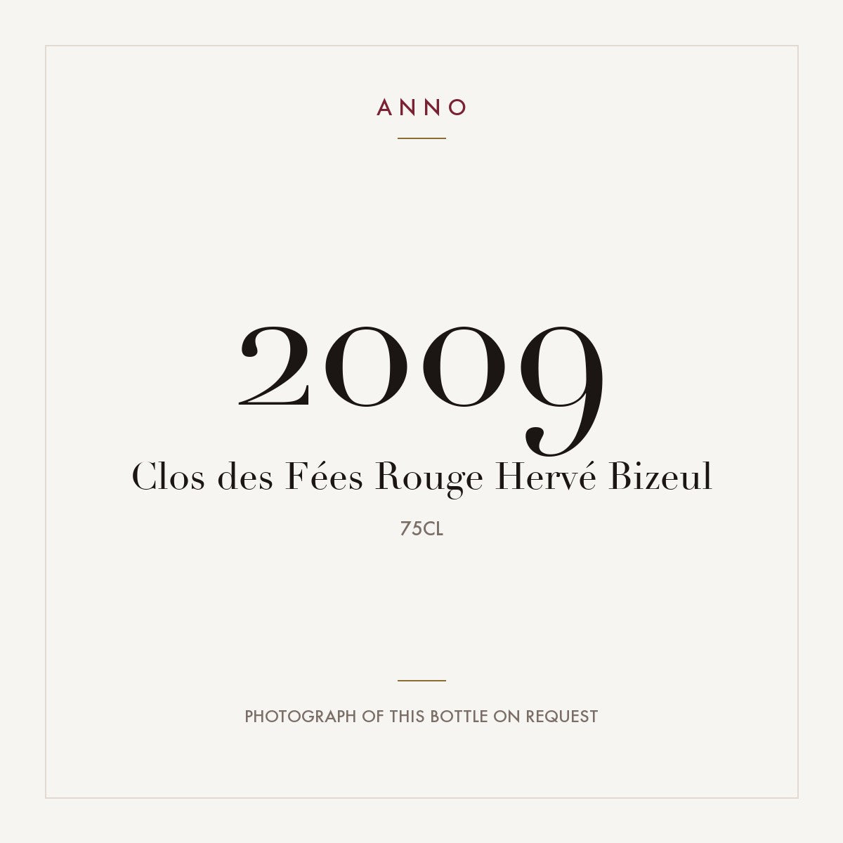 Clos des Fees Cotes du Roussillon Rouge 2009 0,75l
