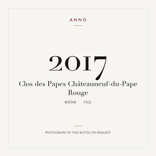 Clos des Papes Chateauneuf-du-Pape 2017 AOC 0,75l