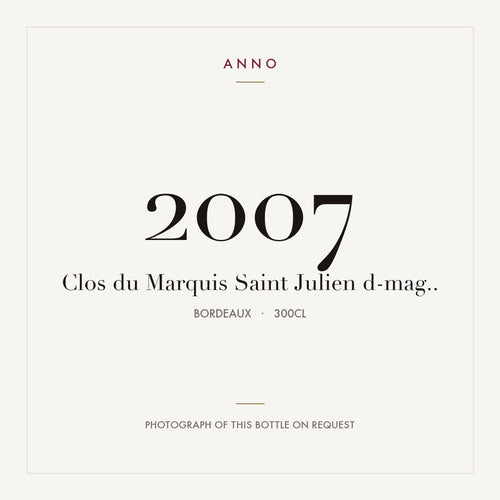 Clos du Marquis Saint-Julien 2007 AOC 3l