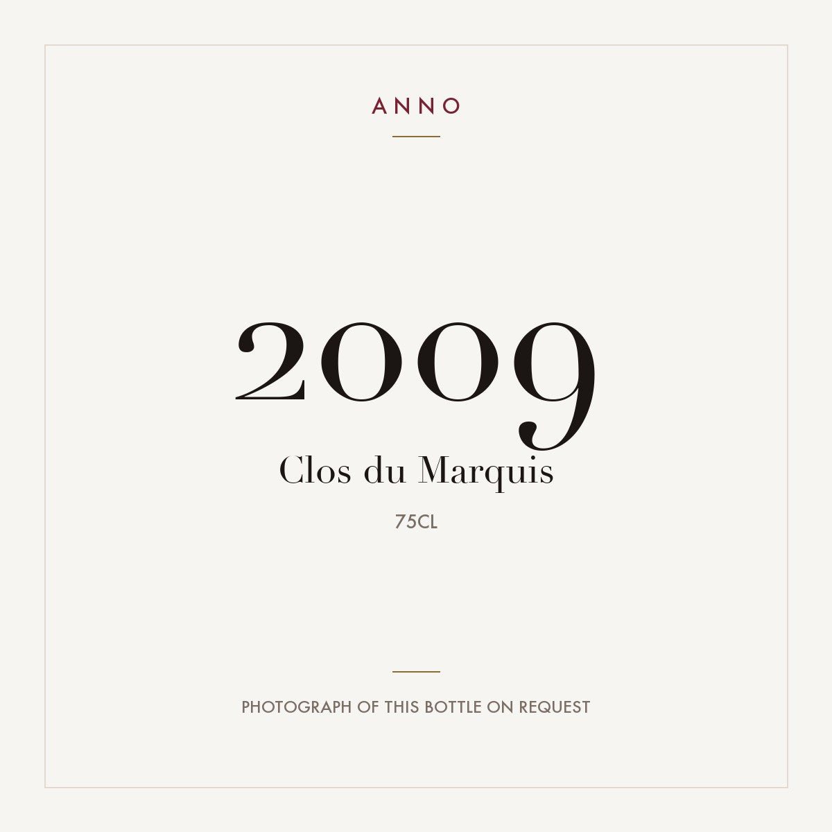 Clos du Marquis Saint-Julien 2009 AOC 0,75l