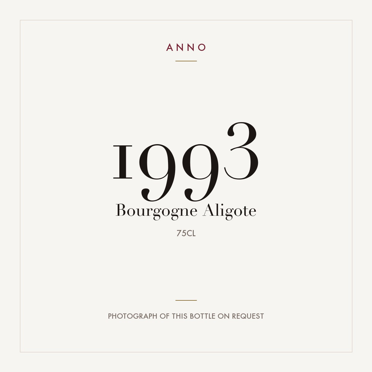 Coche Dury Bourgogne Aligote 1993 AOC 0,75l