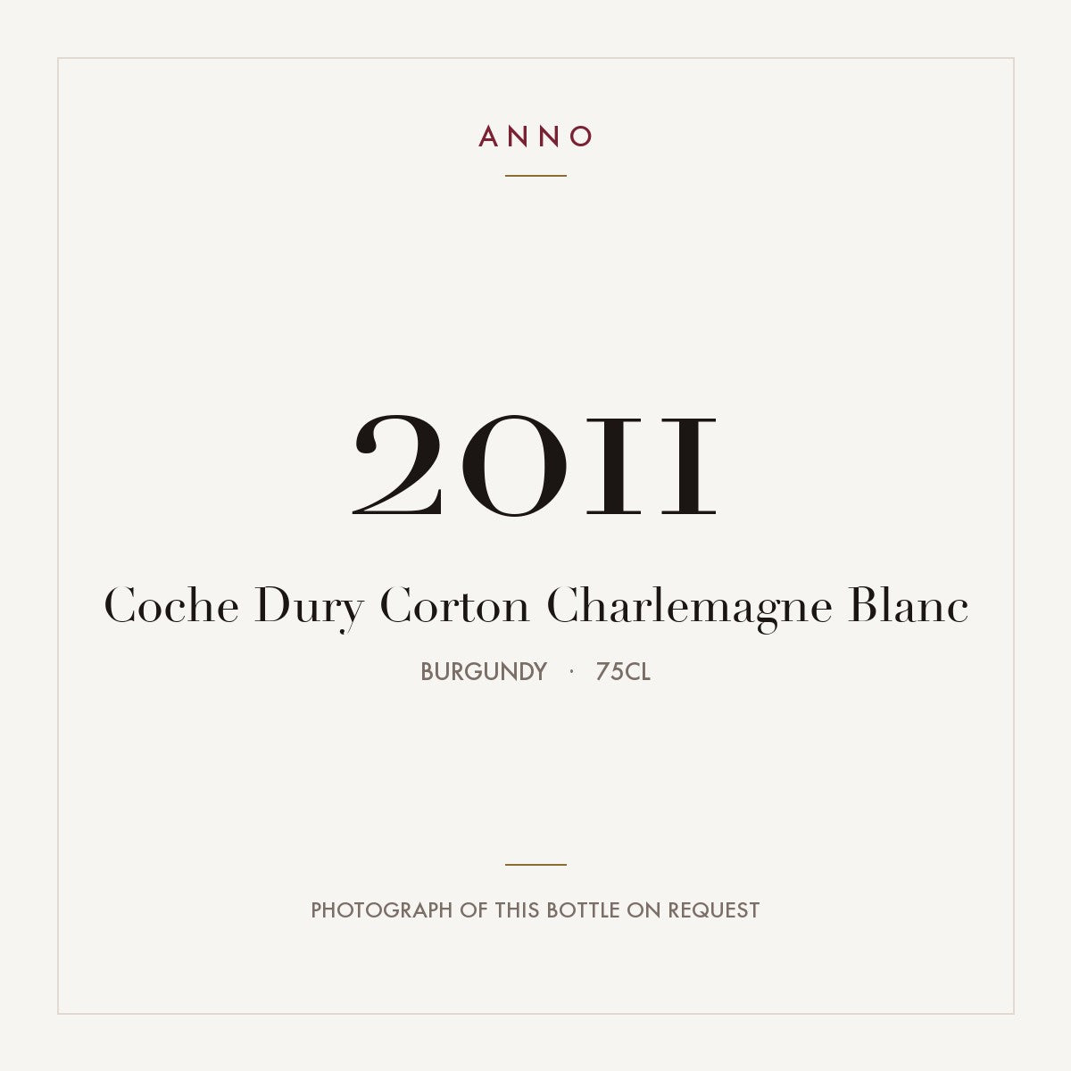 Coche-Dury Corton-Charlemagne Grand Cru 2011 AOC 0,75l