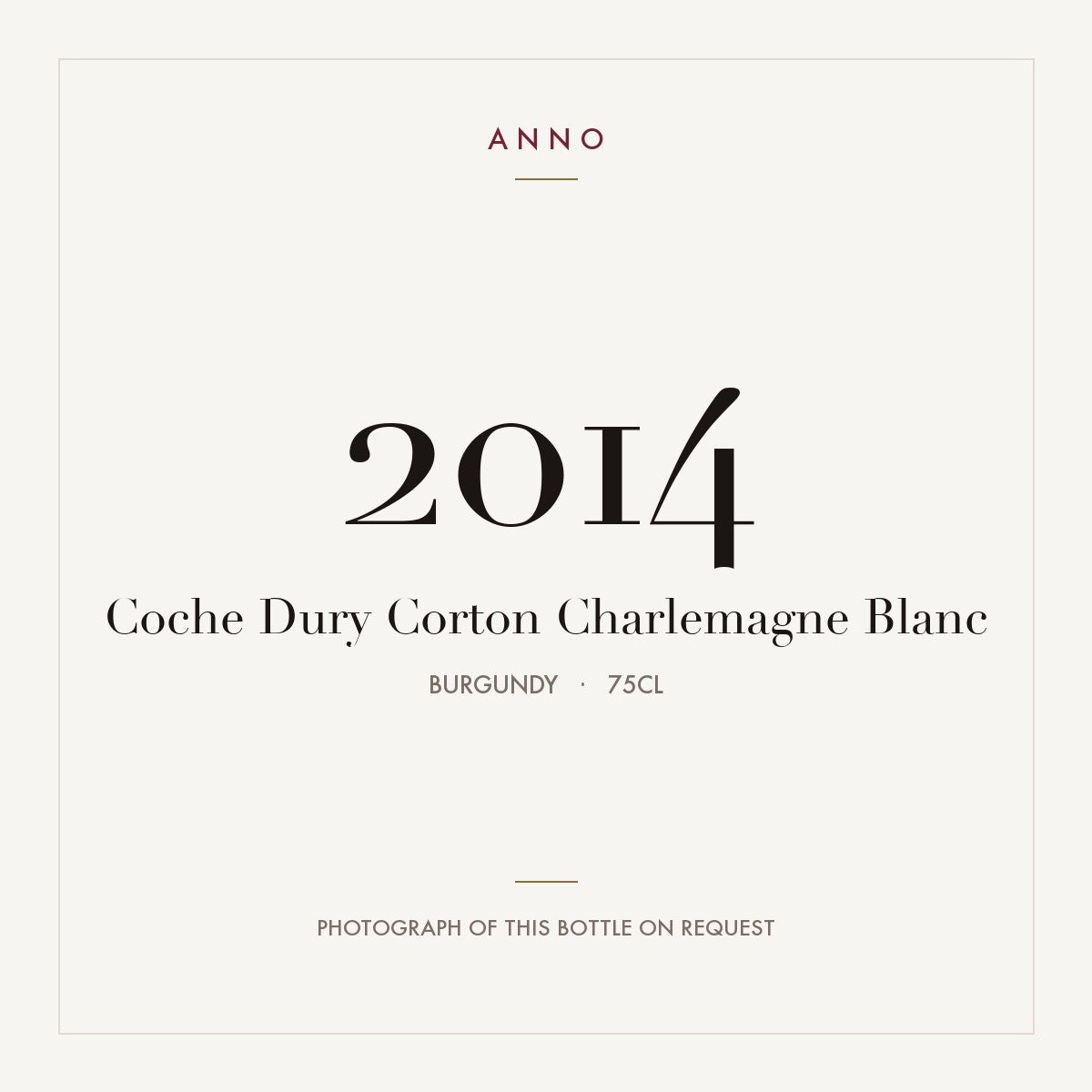 Coche-Dury Corton-Charlemagne Grand Cru 2014 AOC 0,75l
