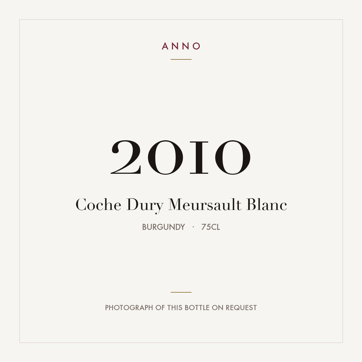 Coche-Dury Meursault Blanc 2010 AOC 0,75l