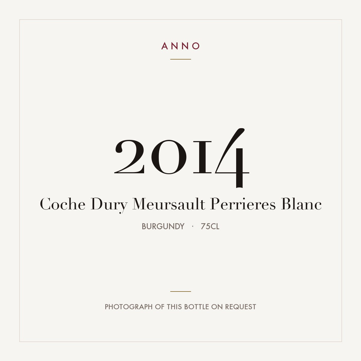 Coche Dury Meursault Perrieres Blanc 2014 0,75l
