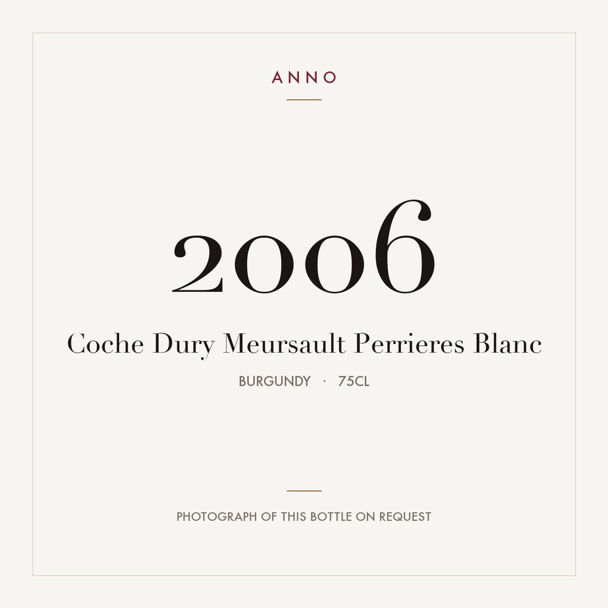 Coche-Dury Meursault Premier Cru Perrieres 2006 AOC 0,75l