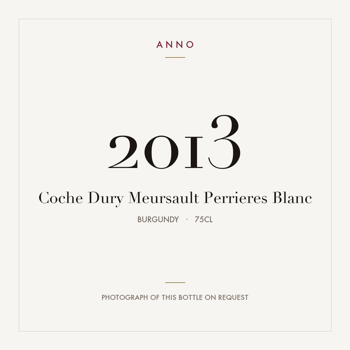 Coche-Dury Meursault Premier Cru Perrieres 2013 AOC 0,75l