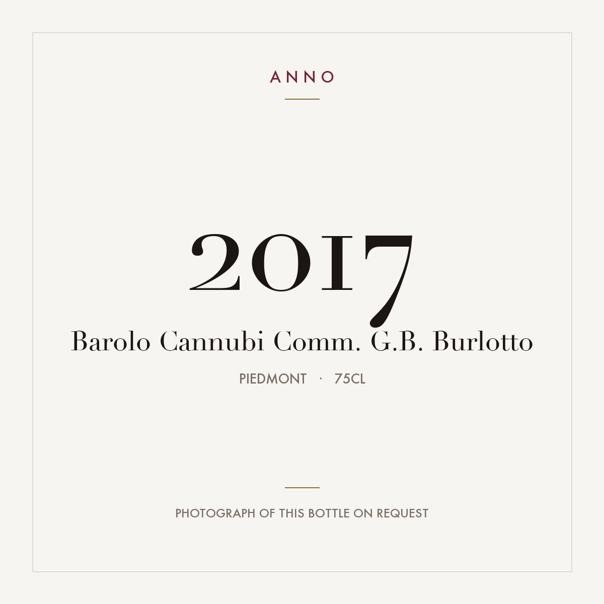 Comm. G.B. Burlotto Barolo Cannubi 2017 DOCG 0,75l