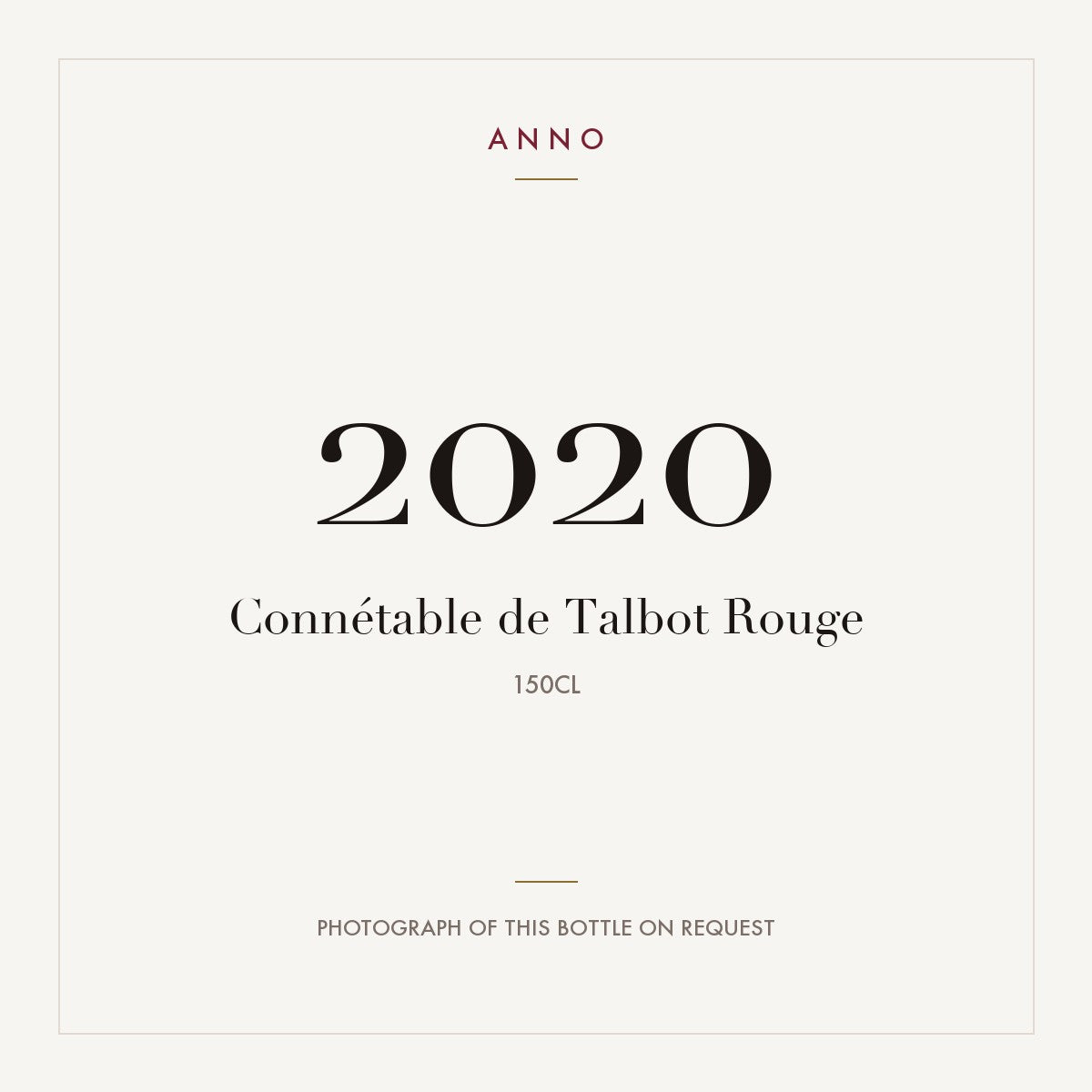 Connetable de Talbot Saint-Julien 2020 AOC 1,5l