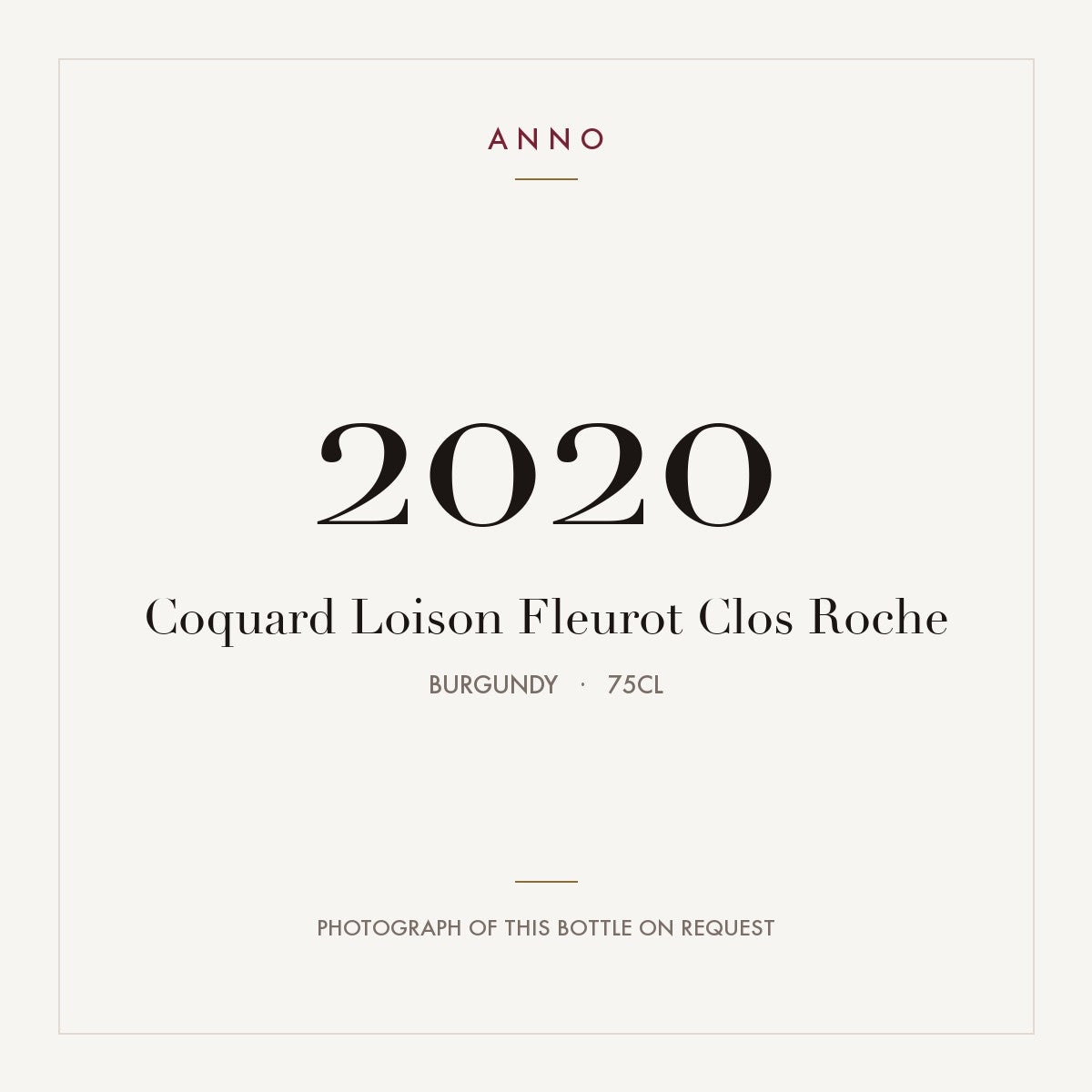 Coquard Loison Fleurot Clos Roche 2020 0,75l