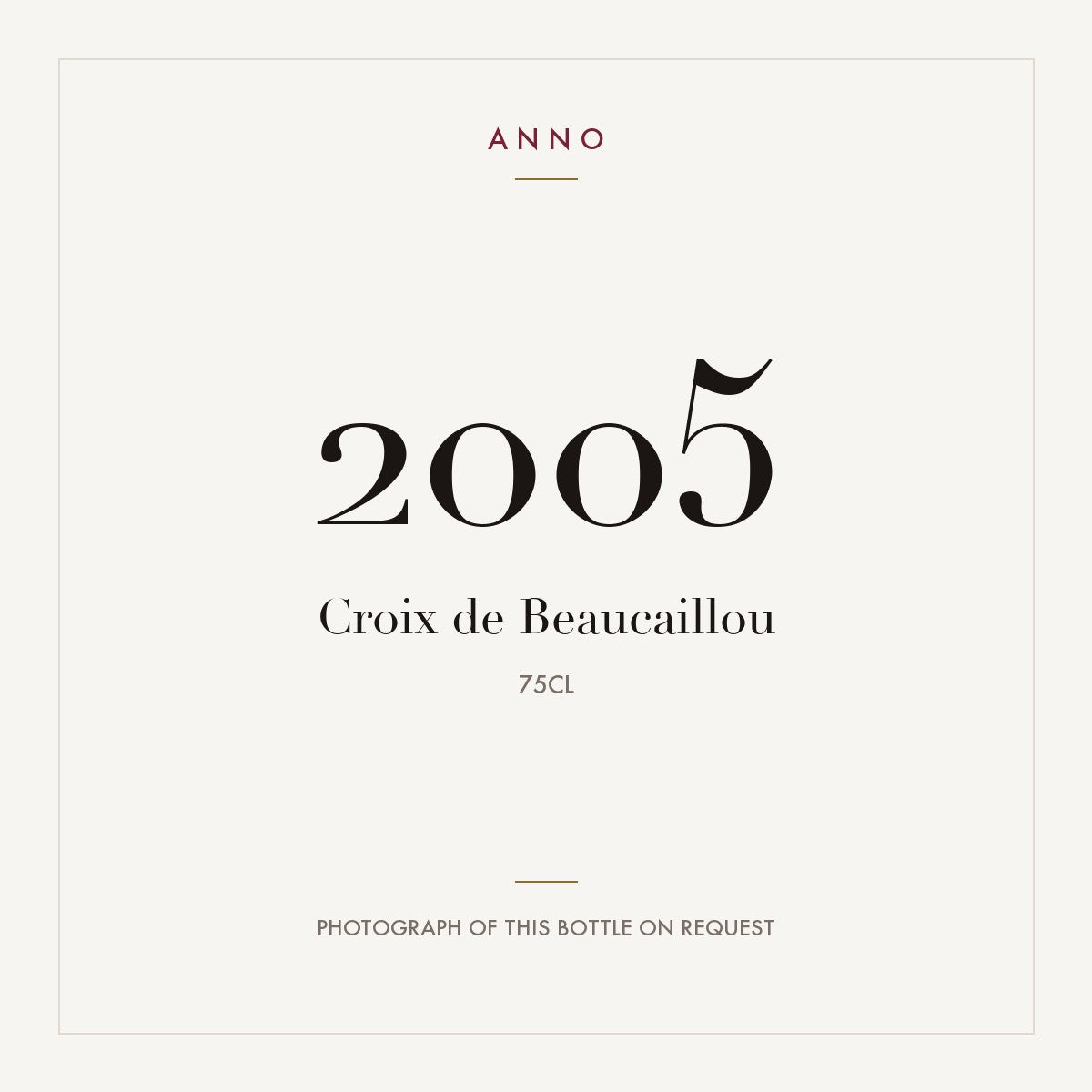 Croix de Beaucaillou Saint-Julien 2005 AOC 0,75l