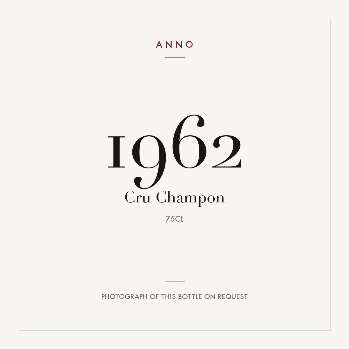 Cru Champon Loupiac 1962 0,75l