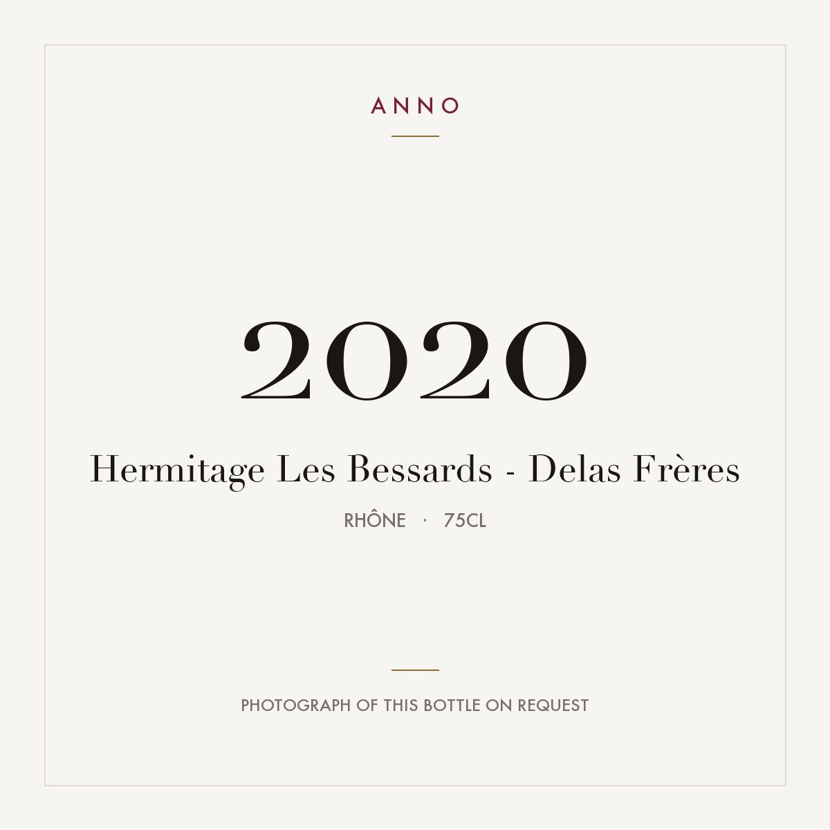 Delas Freres Hermitage Les Bessards 2020 AOC 0,75l