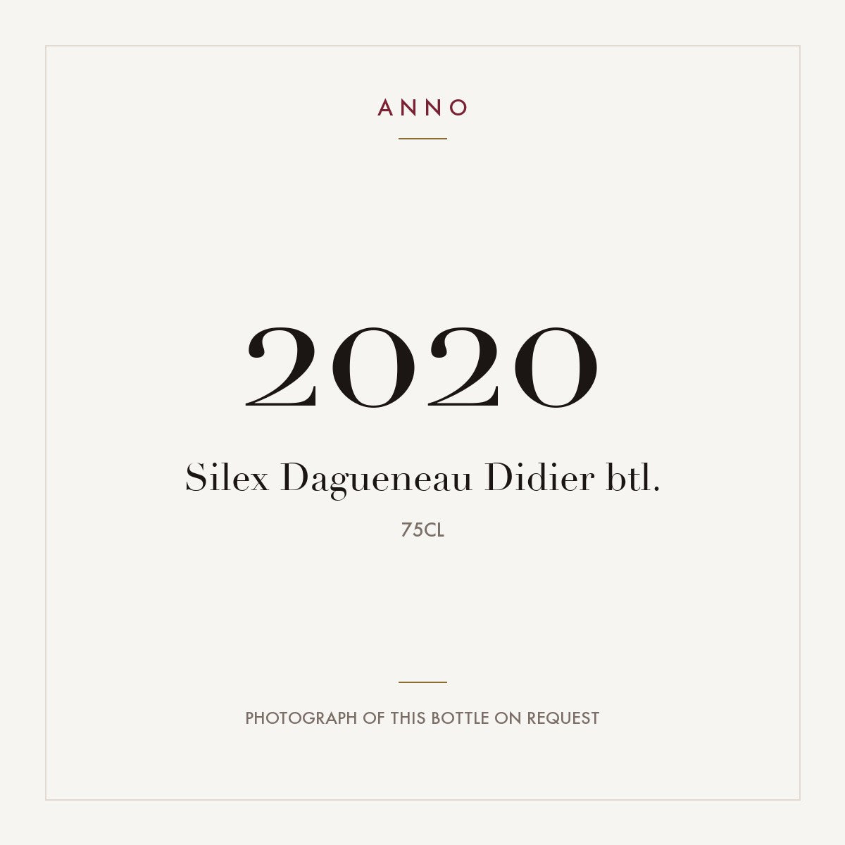 Didier Dagueneau Pouilly-Fume Silex 2020 AOC 0,75l