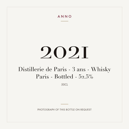 Distillerie de Paris Whisky Paris 3 ans 2021 0,5l