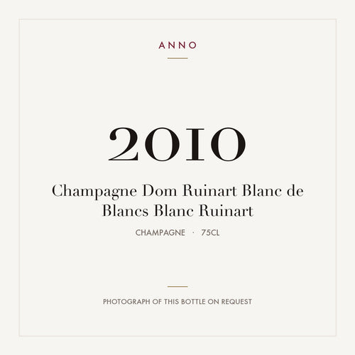Dom Ruinart Blanc de Blancs Champagne 2010 AOC 0,75l