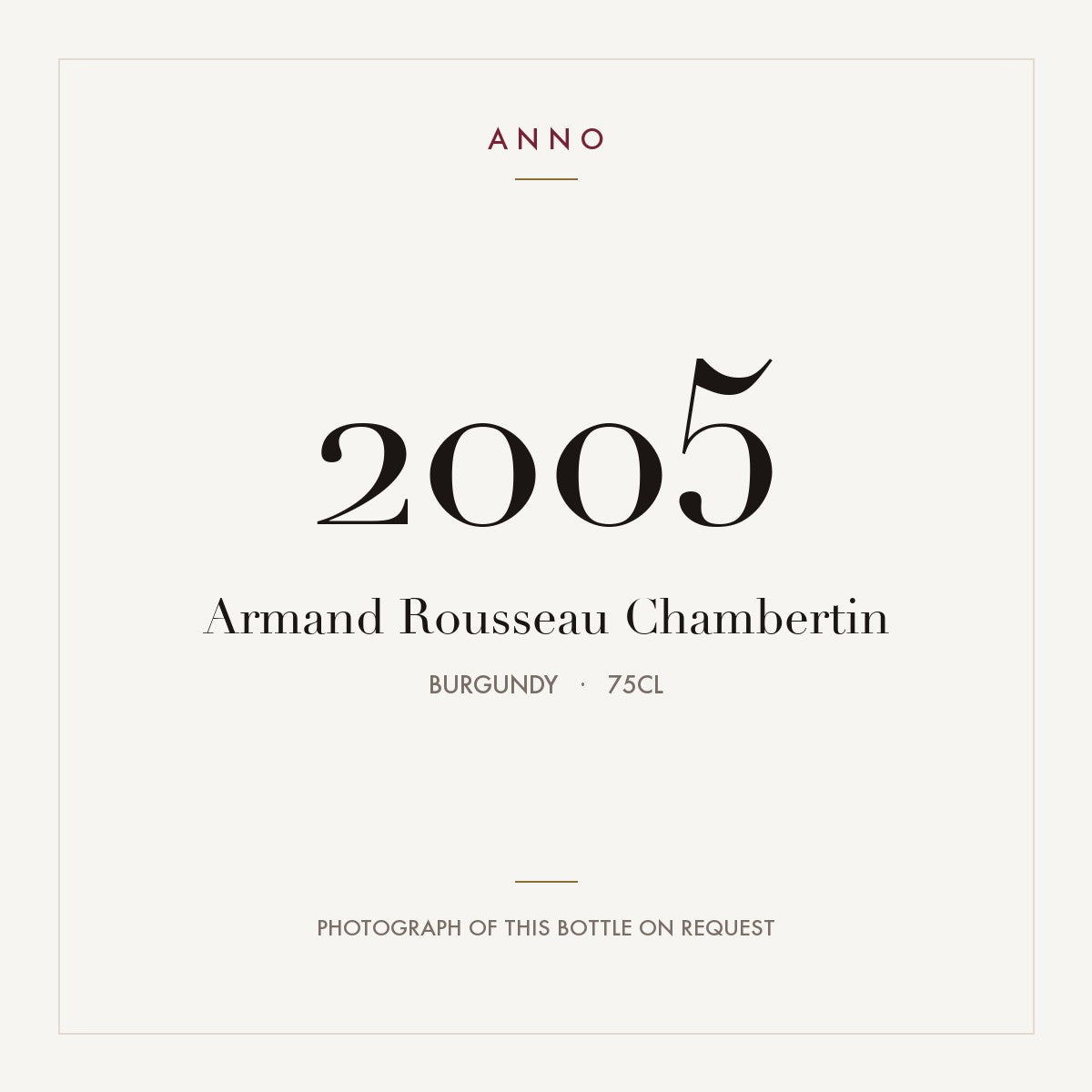 Domaine Armand Rousseau Chambertin Grand Cru 2005 AOC 0,75l