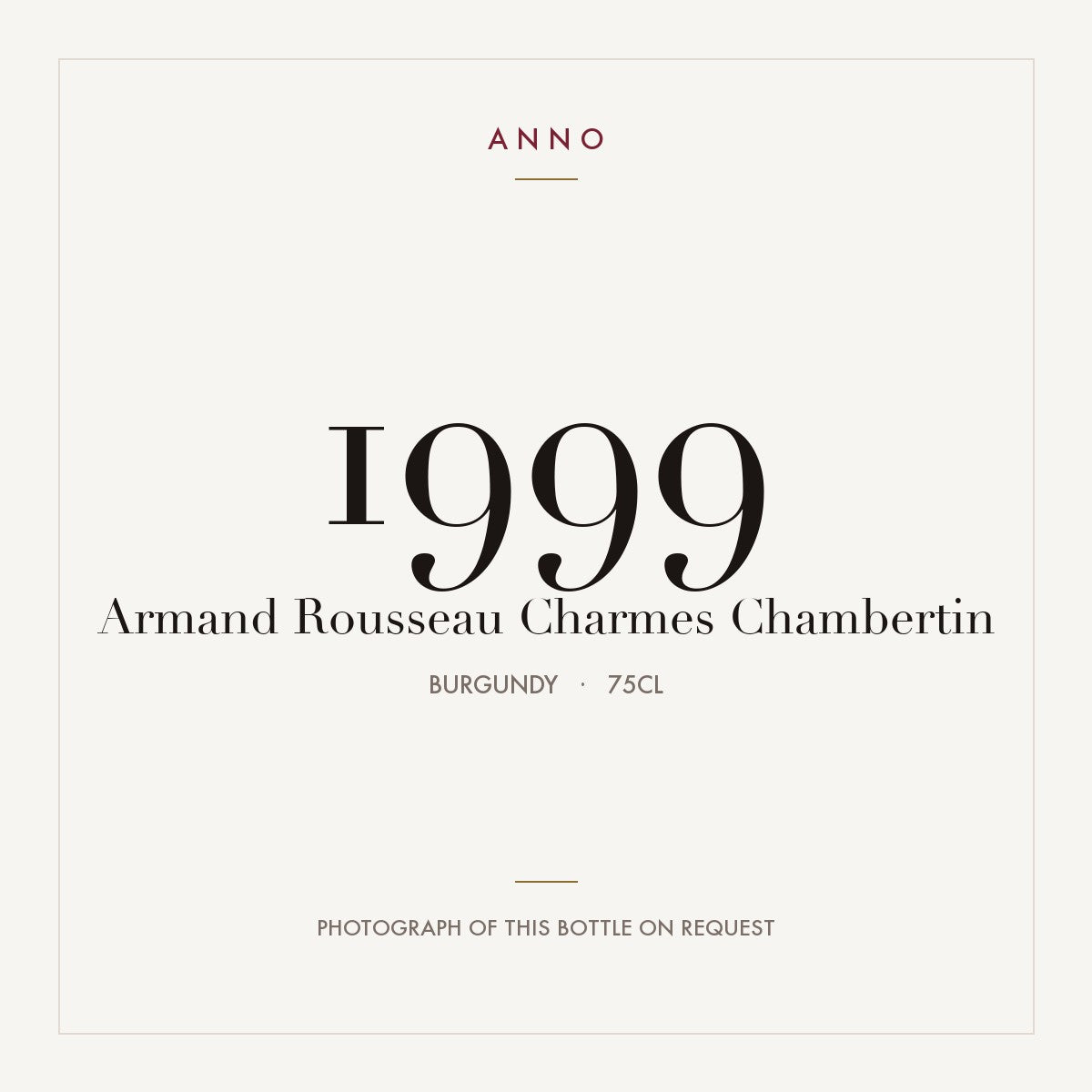 Domaine Armand Rousseau Charmes-Chambertin Grand Cru 1999 AOC 0,75l