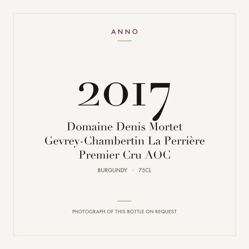 Domaine Denis Mortet Gevrey-Chambertin Premier Cru La Perriere 2017 AOC 0,75l