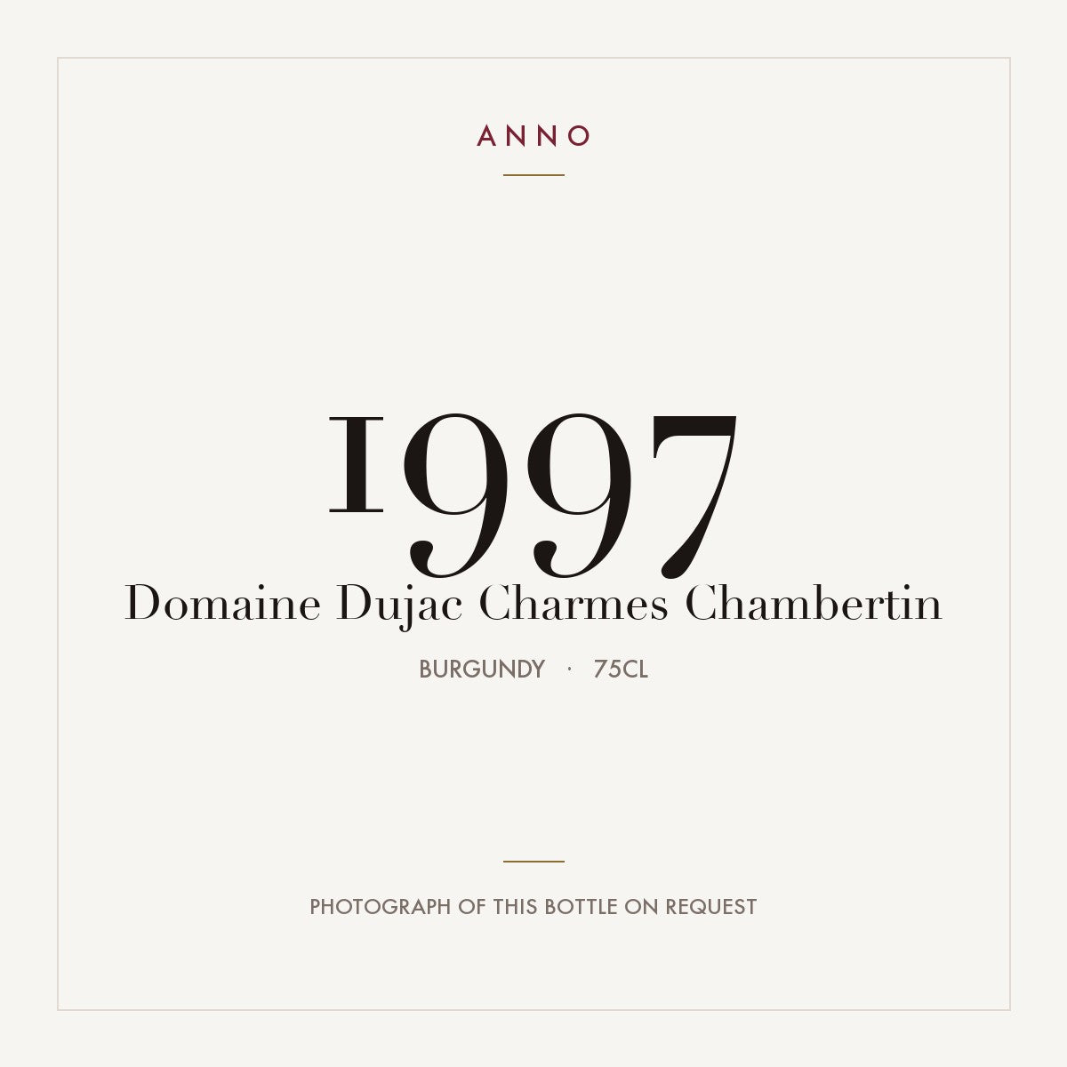 Domaine Dujac Charmes Chambertin 1997 0,75l