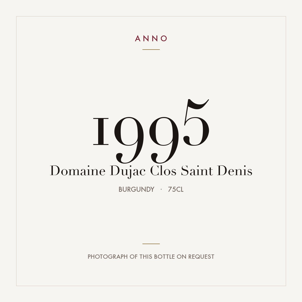 Domaine Dujac Clos Saint Denis 1995 0,75l