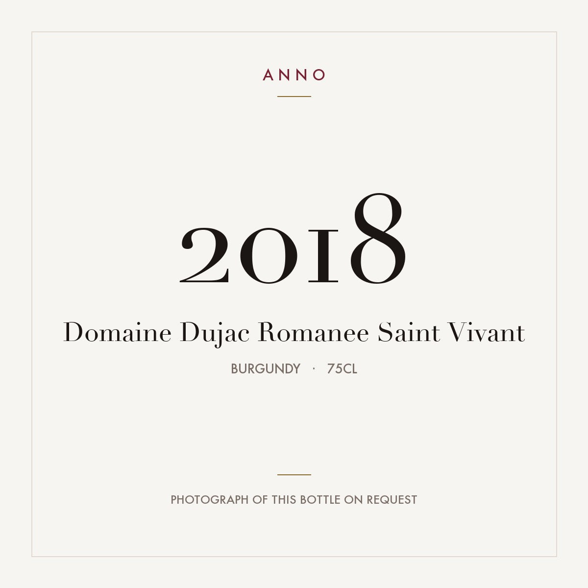 Domaine Dujac Romanee-Saint-Vivant Grand Cru 2018 AOC 0,75l