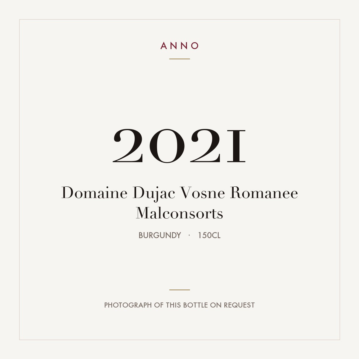 Domaine Dujac Vosne Romanee Malconsorts 2021 1,5l
