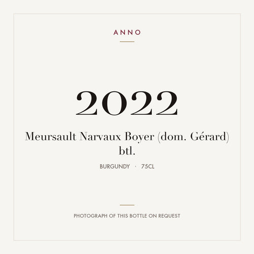 Domaine Gerard Boyer Meursault Narvaux 2022 AOC 0,75l