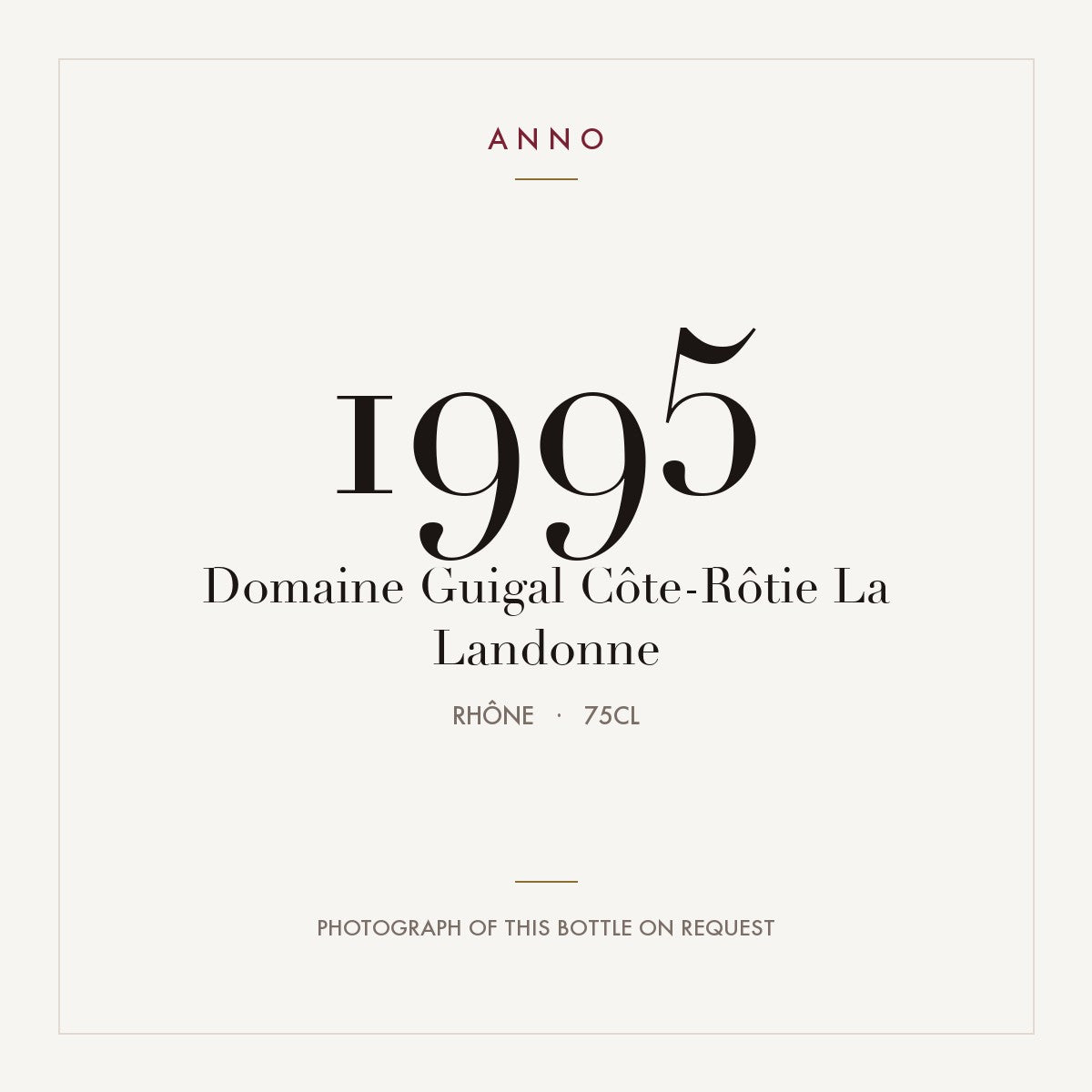 Domaine Guigal Cote-Rotie La Landonne 1995 AOC 0,75l