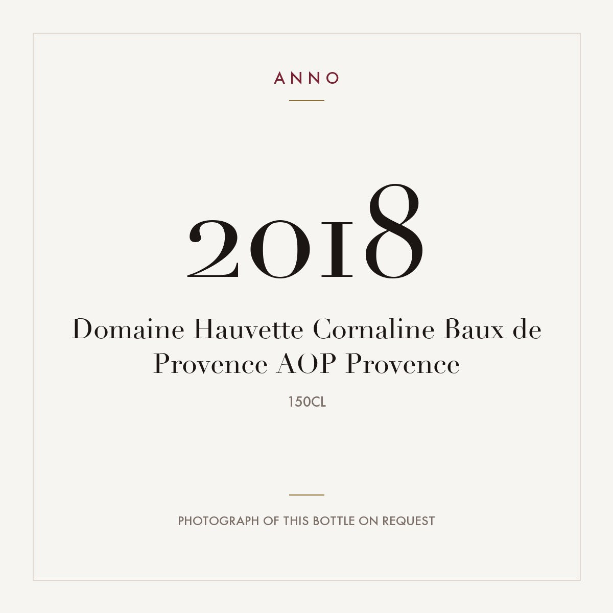 Domaine Hauvette Les Baux-de-Provence Cornaline 2018 AOC 1,5l
