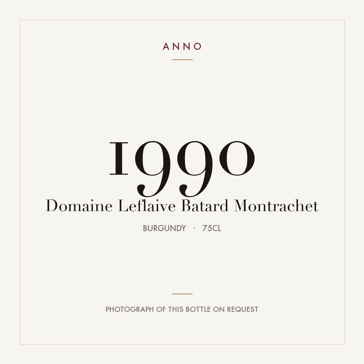 Domaine Leflaive Batard-Montrachet Grand Cru 1990 AOC 0,75l